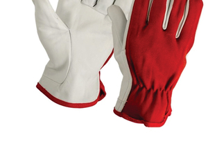 Leather Safety Gloves Elastic Wristlet Cuff Anti-Slip Full Texture Abrasion Resistant Anti-Cut Impact Level 3 General Purpose - Product Image 6