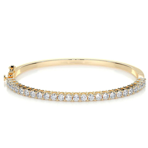 Elegante Brazalete con Diamantes Cultivados en Laboratorio, Oro Sostenible, Accesorio de Lujo para Uso Diario - Product Image 1