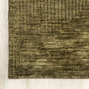 Tapis rectangulaire en laine noué à la main de style moderne contemporain, motif floral personnalisé, technique de boucle et de poils coupés, haut de gamme, pour cuisine, résistant aux animaux domestiques - Product Image 2