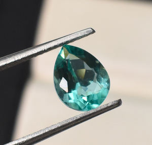 Lab Paraiba Turmalina Pera Facetada Calibrada Piedra Preciosa 10X7mm 12X9mm 14X10mm 16X12mm Piedras Preciosas Sueltas Fabricación de Joyas - Product Image 6