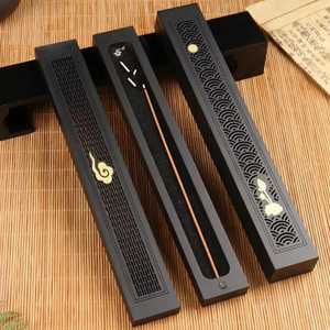 Handmade Wooden Incense <b>Burner</b> Set With Laser Cut Patterns And Decorative Inlays <b>For</b> Aromatic Use Air Incense Sticks Holder - Product Image 6