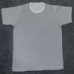 T-shirt décontracté rayé vierge pour homme, col rond, manches courtes, en coton, séchage rapide, respirant, avec option OEM – Vente en gros - Product Image 6