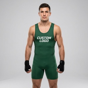 Professional <b>Men's</b> Stretch Wrestling Singlet Custom Sublimated Striped <b>Bodysuit</b> MMA Martial Similar Japan Wrestling Singlets - Product Image 6