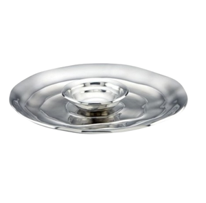 Plato de Servir Moderno para Fiestas, Bandeja de Aluminio para Aperitivos, Decoración Estilo Mid-Century Beach House - Product Image 4