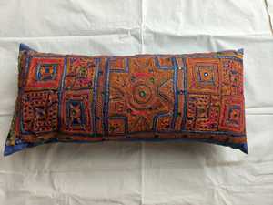 Vintage Antique Embroidered 100% Cotton Rectangular Pillowcase Colorful Folk Pattern Envelop Home Decor Throw <b>Cover</b> <b>Sofa</b> Chair - Product Image 3
