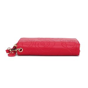Portefeuille-bracelet en cuir véritable pour femme Mia K avec motif floral, élégant sac à bandoulière par Ellie - Product Image 6