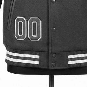 2026 Spring <b>Letter</b> Chenille Patches Embroidery Puffer Varsity Bomber <b>Jacket</b> College Plus Size Baseball OEM - Product Image 6