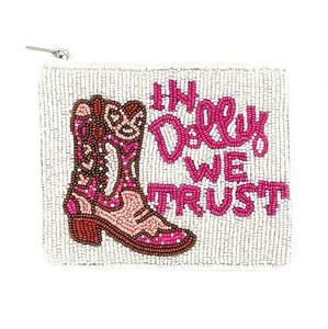 Monedero de Cuentas con Diseño de Cactus del Suroeste, Estilo Boho Western, para Maquillaje y Dinero - Product Image 6