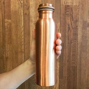 MT Exports MTE-045 Tall Modern Luxury <b>Copper</b> Water Bottle with Large Capacity for Camping & Office Use - Product Image 1