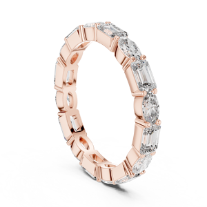 Anillo de Diamante Cultivado en Laboratorio de Corte Ovalado y Esmeralda Premium, Joyería Elegante para Novia, Proveedor Mayorista OEM - Product Image 2