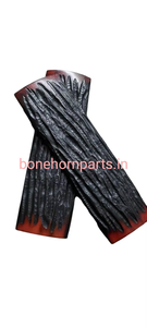 Natural Carved Horn Handle Scales Animal Theme Black <b>Red</b> Edge Craft <b>Material</b> - Product Image 2