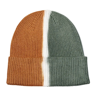 Gorro de punto suave con efecto tie-dye para mujer, gorro cálido de invierno con puño - Product Image 1