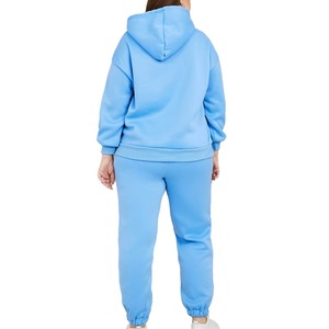 Conjunto Deportivo de Mujer, Talla Grande, Ligero, Ecológico, de Algodón y Felpa, Transpirable, Antibacterial, Sudadera con Capucha Extra Grande, Personalizable - Product Image 2