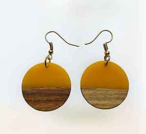 Mint Meadow Wood <b>Resin</b> Earrings Seafoam Wood And <b>Resin</b> Dangles Mint Breeze <b>Resin</b> Craft Earrings Forest Glow Wood <b>Resin</b> <b>Crafts</b> - Product Image 1
