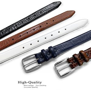 Cinturones de Cuero Liso de Alta Calidad al por Mayor, Cinturones con Hebilla Automática sin Agujeros, Cinturones Casuales para Hombre Elegantes y Versátiles - Product Image 2