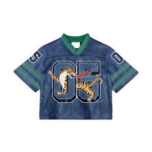 Camiseta de Fútbol de Malla con Estampado Personalizado, Manga Corta, para Entrenamiento Deportivo, Transpirable, Uniforme Deportivo Unisex, OEM, ODM, al por Mayor - Product Image 5
