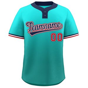 Vêtements de sport Baseball Jersey en poly tissu respirant Blocs de couleur Kit d'équipe personnalisé Coupe confortable Sublimation - Product Image 1