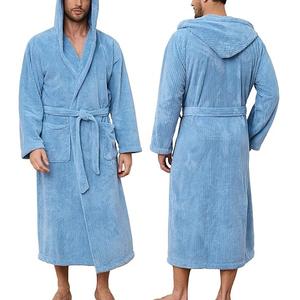 Nouvel arrivage : Peignoir de bain 100 % coton à col kimono pour femmes et hommes, toutes saisons, personnalisable avec logo, fabriqué au Bangladesh. - Product Image 2