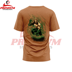 T-shirts pour hommes grandes tailles OEM, haute qualité, poids lourd, coupe oversize, épaules tombantes, style vintage - Product Image 4