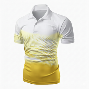 Prix Compétitif, Logo Personnalisé, Col à Revers Tricoté Imprimé Décontracté pour Chemise, 100% Coton, Grande Taille pour Hommes, pour Polos - Product Image 1
