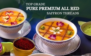 Hilos de Azafrán Kashmiri Originales de Calidad de Exportación OEM/ODM, Mongra Kesar Natural para Cocina, Postres, Bebidas y Uso Estético - Product Image 3