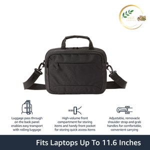 Sustainable Jute Laptop Carry Bag with <b>Adjustable</b> Shoulder Strap Eco Friendly Office Laptop Messenger Bag - Product Image 2