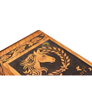 AYAANS Rosewood wooden Hand Carved Wooden Hot Selling cremation Urn Box for Adult Ashes Wholesale Cremation Urns (6X6X11)IN - Product Image 4