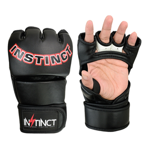 ถุงมือชกมวย MMA แบบครึ่งนิ้ว Unisex สำหรับการต่อสู้ระดับมืออาชีพ  หนัง PU ระบายอากาศ ซับเหงื่อ  รับสกรีนโลโก้ - Product Image 1