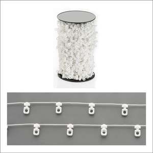 Accessoires pour rails de rideaux à plis ondulés silencieux 54mm 60mm 80mm, curseur de rideau à plis - Product Image 1