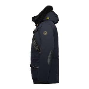 Parka pour homme, hiver 2022, imperméable, à capuche, épaisseur standard, polyester, fermeture éclair, chaud, décontracté, manteau - Product Image 3