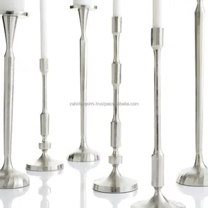 Silver <b>Tapered</b> <b>Candle</b> Stand Set for Home Decoration Wedding Planner Decorative <b>Candle</b> Holder for Event Styling Supply - Product Image 4