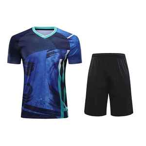 Premium Quality & Breathable Short Sleeve Tennis Shirt With <b>Matching</b> Shorts For Sporty Look Men Tennis Uniform - Product Image 2
