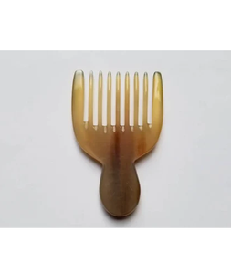 Peine de cuerno de búfalo más vendido, hecho a mano, con forma de pez, elegante, para alisar el cabello, herramientas de peinado, tamaño personalizado - Product Image 2
