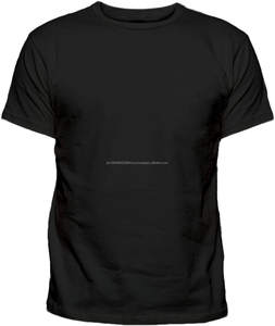 T-shirt pour homme de haute qualité de couleur noire, orienté vers l'exportation - Product Image 3