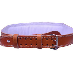 Cinturón de Levantamiento de Pesas Profesional de Cuero Vacuno, Cinturón de Powerlifting Resistente de Cuero Vacuno para Gimnasio - Product Image 3