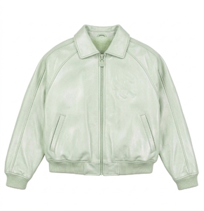 Best Vintage Winter Design Biker Leather <b>Jacket</b> for <b>Men</b> Customized Sheep Leather with Quilted Detail - Product Image 6