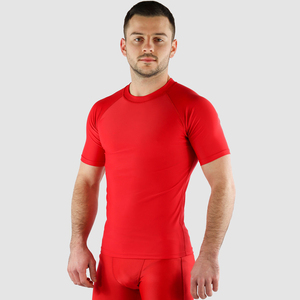 Camiseta Deportiva Masculina de Compresión Muscular, Ajuste Estándar, para Gimnasio, Entrenamiento, Manga Corta, Secado Rápido, Transpirable - Product Image 6