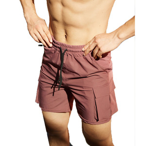 New Men's Quick Dry Cargo Shorts Lightweight Multi-Pocket Gym Workout Athletic Running Shorts Casual Drawstring Summer Short - Product Image 1