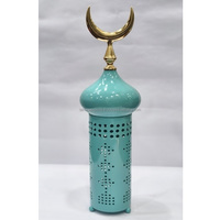 Minaret en métal fantaisie modèle bougeoir pièce maîtresse islamique artisanat taille personnalisée support de lumière de thé Meena classique nouvel arrivage