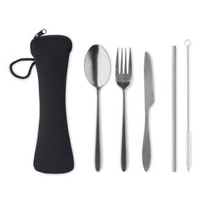 Customized 5-piece Stainless Steel <b>Cutlery</b> Set Premium Utensils for Home or Restaurant Use - Product Image 2