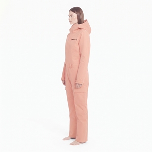 Combinaison de ski imperméable pour femme Hawk Eye, à capuche, fermeture éclair, rose, isolation synthétique, vêtements de neige - Product Image 5
