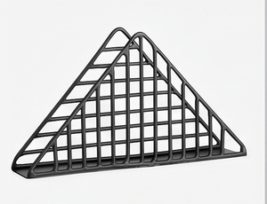 Porta Servilletas de Hierro Sólido Negro en Metal con un Fabuloso Diseño Triangular, Perfecto para Decoración de Mesa en el Hogar y Restaurantes - Product Image 3