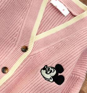 Cardigan léger tricoté à la main en coton 100% avec motif animalier et manches bouffantes, écologique, pour filles de 3 à 11 ans - Product Image 4