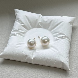 Pendientes de Perlas de Agua Dulce Naturales de 11-12 mm, Oro de 18K, Perlas Edison Redondas Aurora 5A - Product Image 4