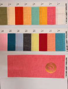 Tissu pour vêtements Micon, mélange coton-lin, poids moyen, tissage uni, teinture unie, pour robes de filles et de garçons - Product Image 3