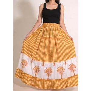 Cotton Printed Long <b>Patchwork</b> <b>Skirt</b> Handmade Indian Boho Maxi Festival & Casual Women's Wear - Product Image 1