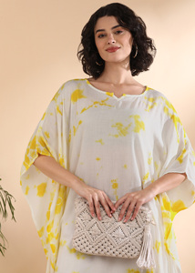 High Quality Designer Rayon <b>Kaftan</b> Tie Dyed <b>Summer</b> Daily Wear Regular Fit Sweetheart neck at Best Price by Supplier - Product Image 5