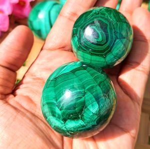 Esfera de Malaquita Natural Rayada, Bola de Cristal Pulida para Feng Shui, Sanación, Reiki, Meditación, Decoración Energética, Chakralume - Product Image 4