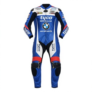 Traje de Motociclismo de Piel de Vacuno/Canguro Bm Tyco, Mono de Carreras, con Protección CE OEM, Hecho a Medida - Product Image 1