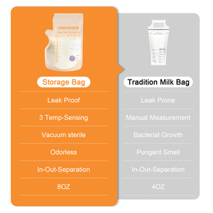 <span class=keywords><strong>Sac</strong></span> de conservation du <span class=keywords><strong>lait</strong></span> <span class=keywords><strong>maternel</strong></span> Momcare, doublement scellé et durable, pour un stockage frais à la maison ou en voyage - Product Image 2